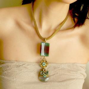 Earthy Mix Gemstone Necklace - Unusual Jewlery