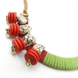Quirky Modern Bib Necklace - Funky Folk Jewelry