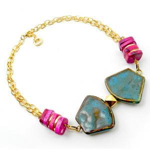 Bold Colorblock Statement Necklace
