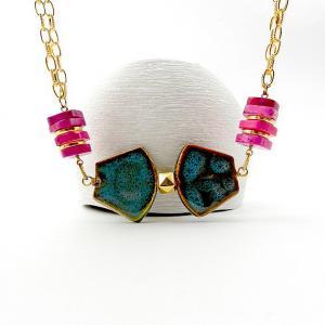 Bold Colorblock Statement Necklace