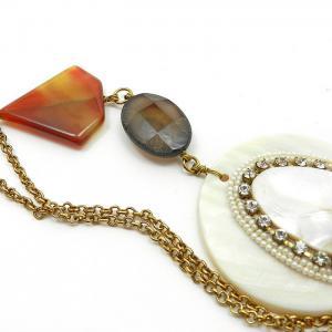 Long Shell Statement Necklace - Shell Jewelry